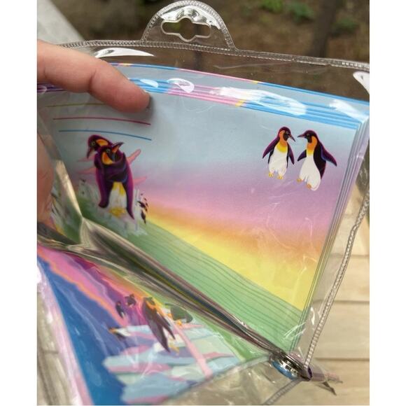 RARE NEW Vintage Lisa Frank  Empire Penguins All-In-One Stationery Pack/Set - Picture 12 of 12